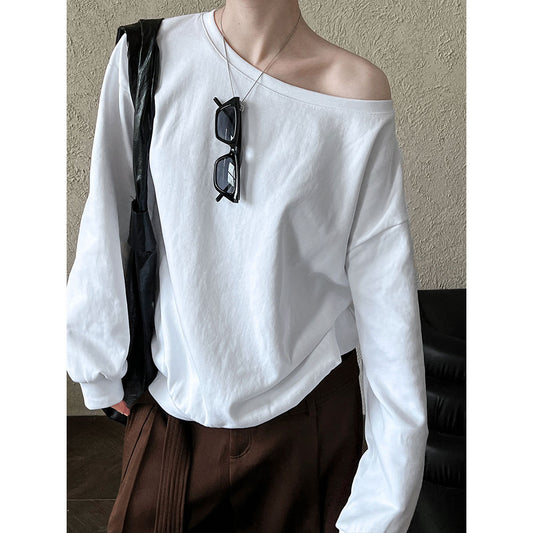 Loose off Shoulder Sweater Women Spring Loose Lazy off Shoulder off Shoulder Top - Iyanka