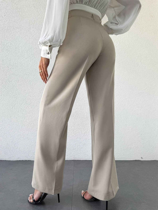 Women’s High Waist Slimming Straight Office Trousers