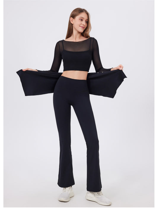 Yoga Pants Blocking Skirt Women Running One Piece Fart Curtain Outer Wear Fitness Sports Short Skirt Fitness Training Thigh Length - Iyanka