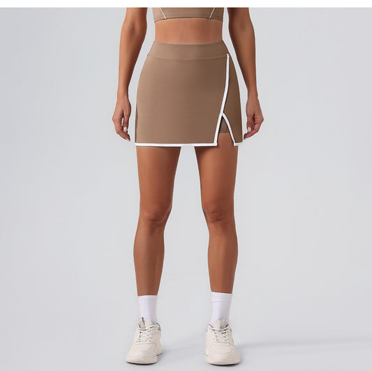 High Waist Yoga Skirts Breathable Mini Culottes Running Fitness Tennis Anti Exposure Sports Tennis Skirt - Iyanka