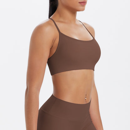 Underwear Push up Cross Sexy Beauty Back Strap Yoga Bra Running Workout Vest Sports - Iyanka