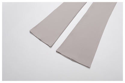 Nude Feel Casual Flared Pants Wide Leg Slimming Bootcut Pants Outdoor Running Exercise Workout Pants - Iyanka