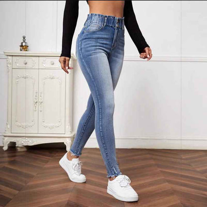 Women Clothing Jeans High Elastic Tight Jeans for Women