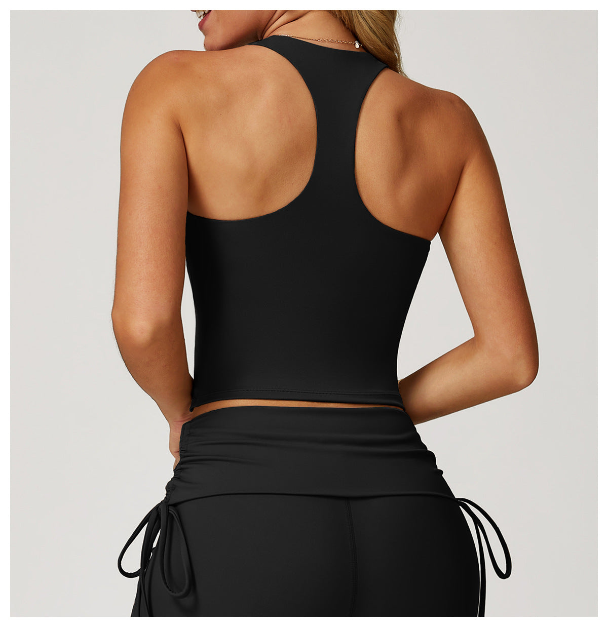 Nude Feel Yoga Vest H Shaped Beauty Back Quick-Drying Workout Top Outdoor Running Exercise Underwear - Iyanka