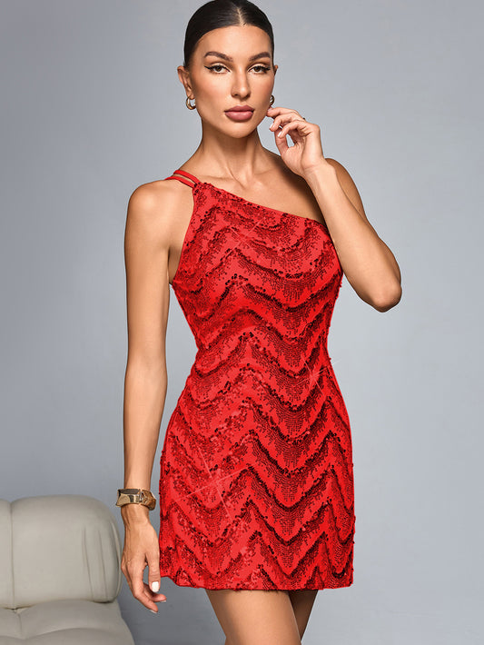 Sexy Sequin Sling Dress Short Dress Women Clothing Party Dress - Iyanka