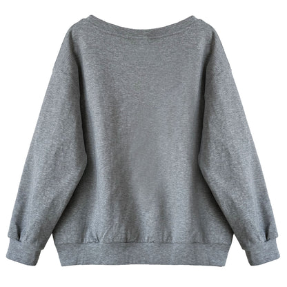 Loose off Shoulder Sweater Women Spring Loose Lazy off Shoulder off Shoulder Top - Iyanka