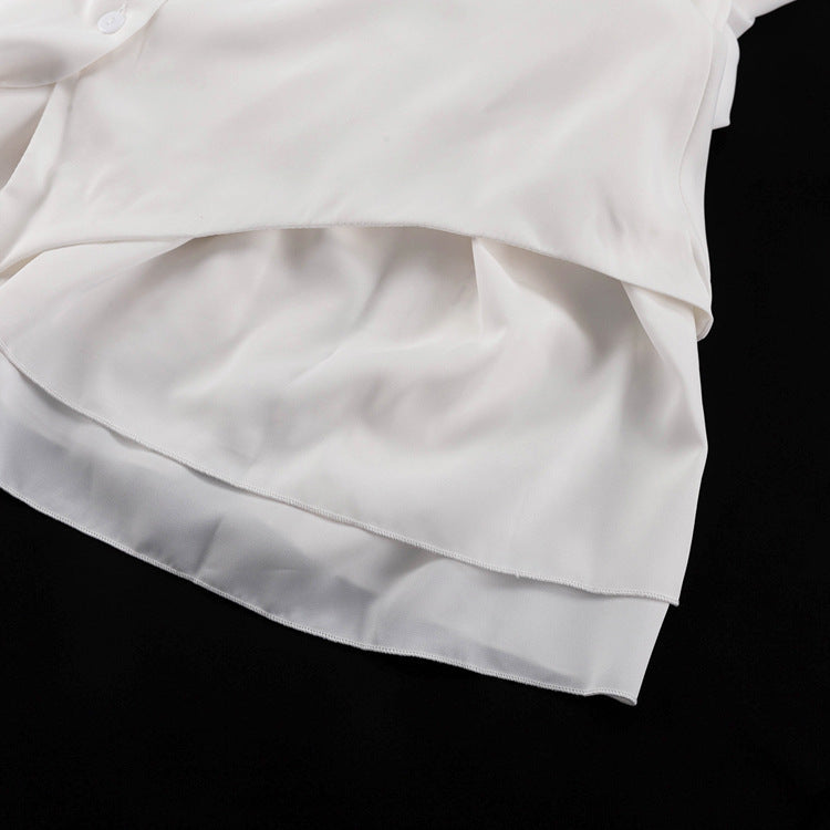 French Square Collar Graceful Puff Sleeve Fitted Waist Pleated Short Dress Women Faux Two Piece A line Dress