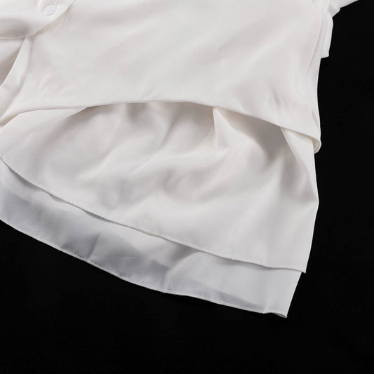 French Square Collar Graceful Puff Sleeve Fitted Waist Pleated Short Dress Women Faux Two Piece A line Dress