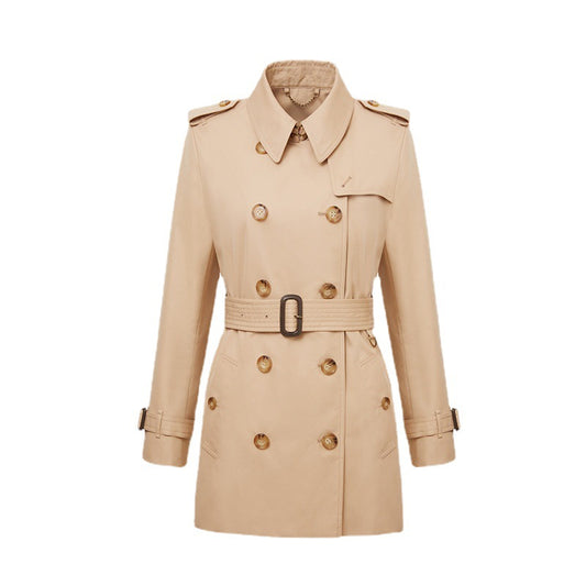 Element Trench Coat for Women Mid Length Fried Street Small British Spring Autumn Coat Women - Iyanka