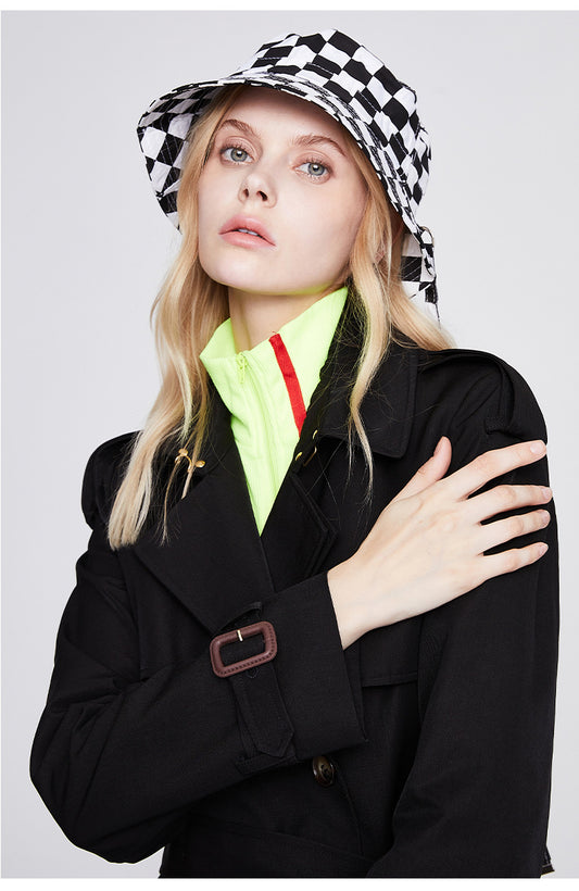 Trench Coat for Women Autumn Winter Women Overcoat Double Breasted Short Coat for Women - Iyanka