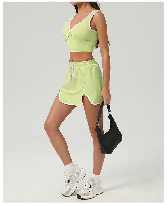 Summer Sports Casual Suit Running Exercise Vest Short Skirt Golf Suit Badminton Tennis Women - Iyanka