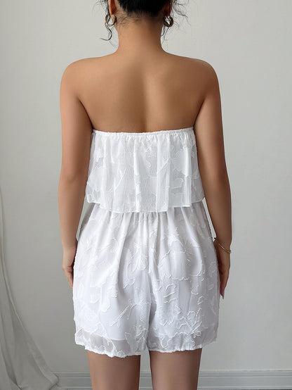 Elegant Wendy Life Slow Tube Top Jumpsuit Women Clothing Spring Summer - Iyanka