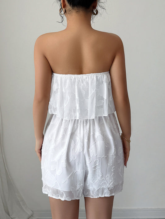 Elegant Wendy Life Slow Tube Top Jumpsuit Women Clothing Spring Summer - Iyanka