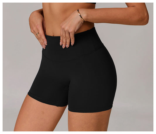 High Waist Hip Lift Yoga Shorts Outer Wear Tight Belly Trimming Slimming Running Exercise Shorts Women - Iyanka