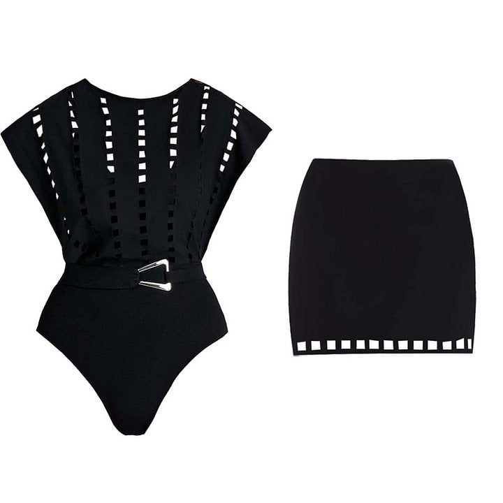 Batwing Sleeve Suit