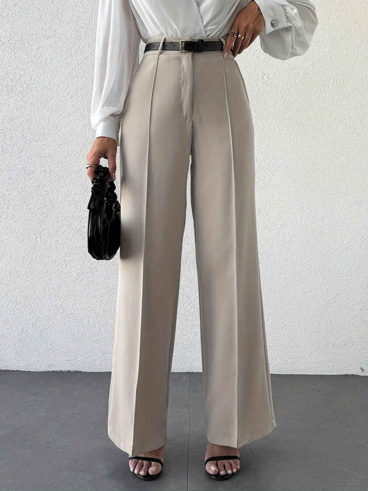 Women’s High Waist Slimming Straight Office Trousers