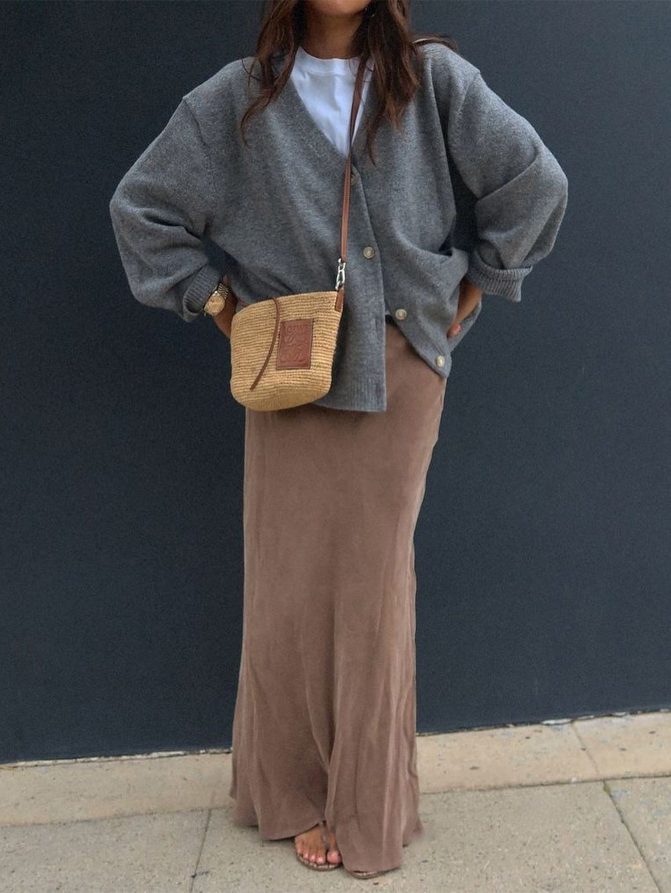 Women Casual Minimalist Long Sleeve Senior Coat Sweater - Iyanka