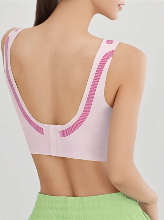Workout Exercise Underwear One Piece Fit Liquid Glue High Strength Shockproof Running Yoga Bra Workout Clothes - Iyanka