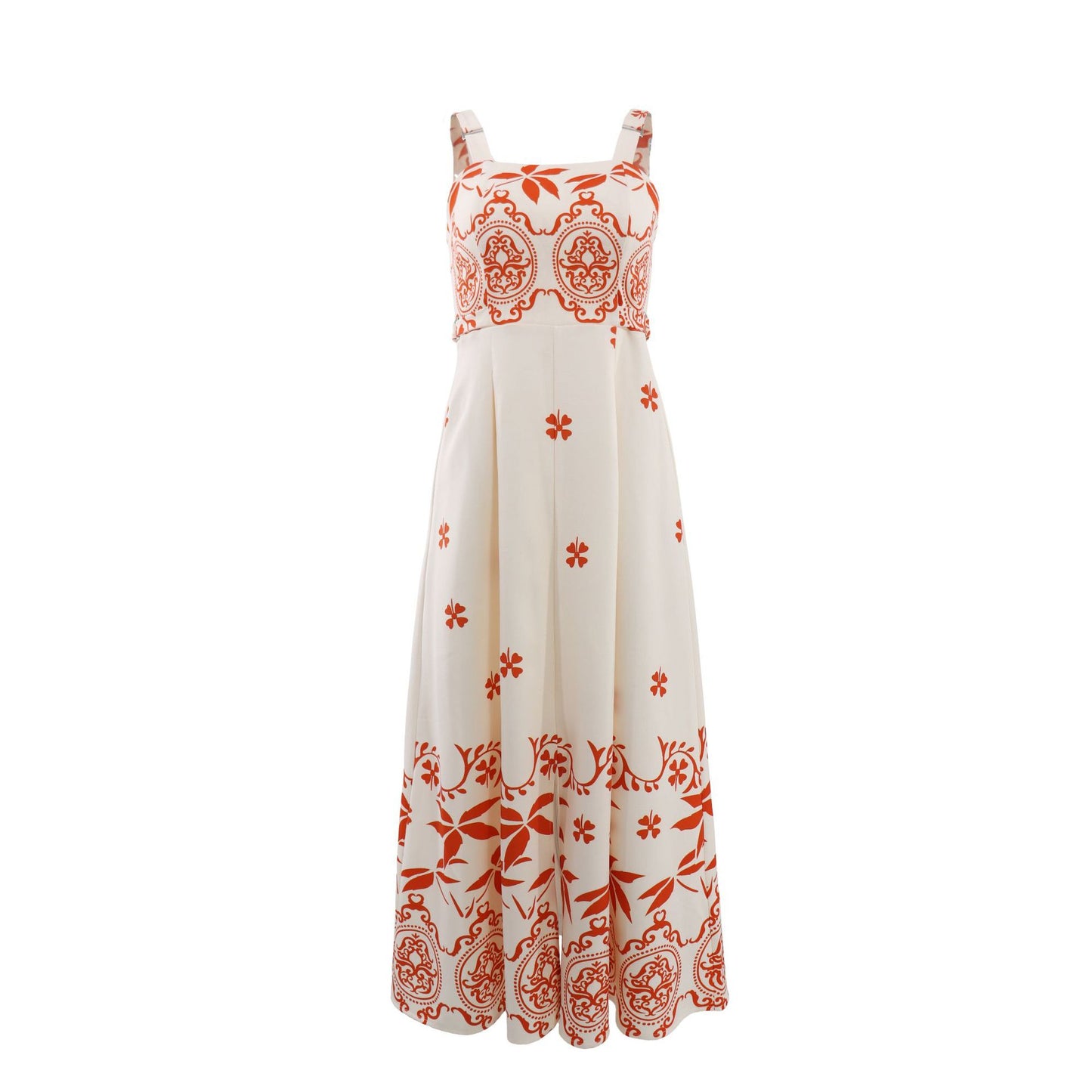 Women Vacation Casual Retro Printed Waist Controlled A line Dress