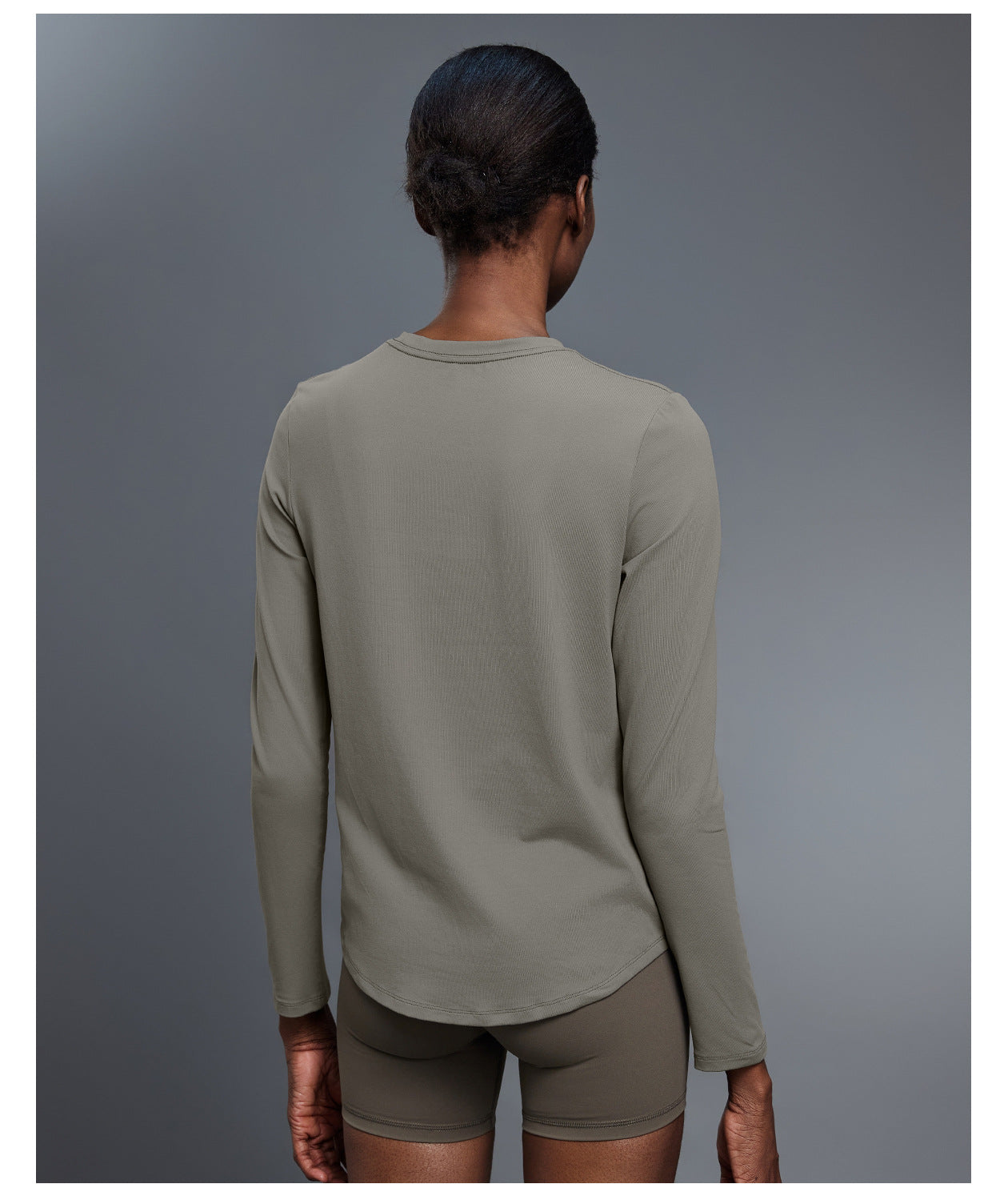 Autumn Crew Neck Yoga Clothes T shirt Loose Slimming Workout Top Casual All Match Sports Long Sleeve Women - Iyanka