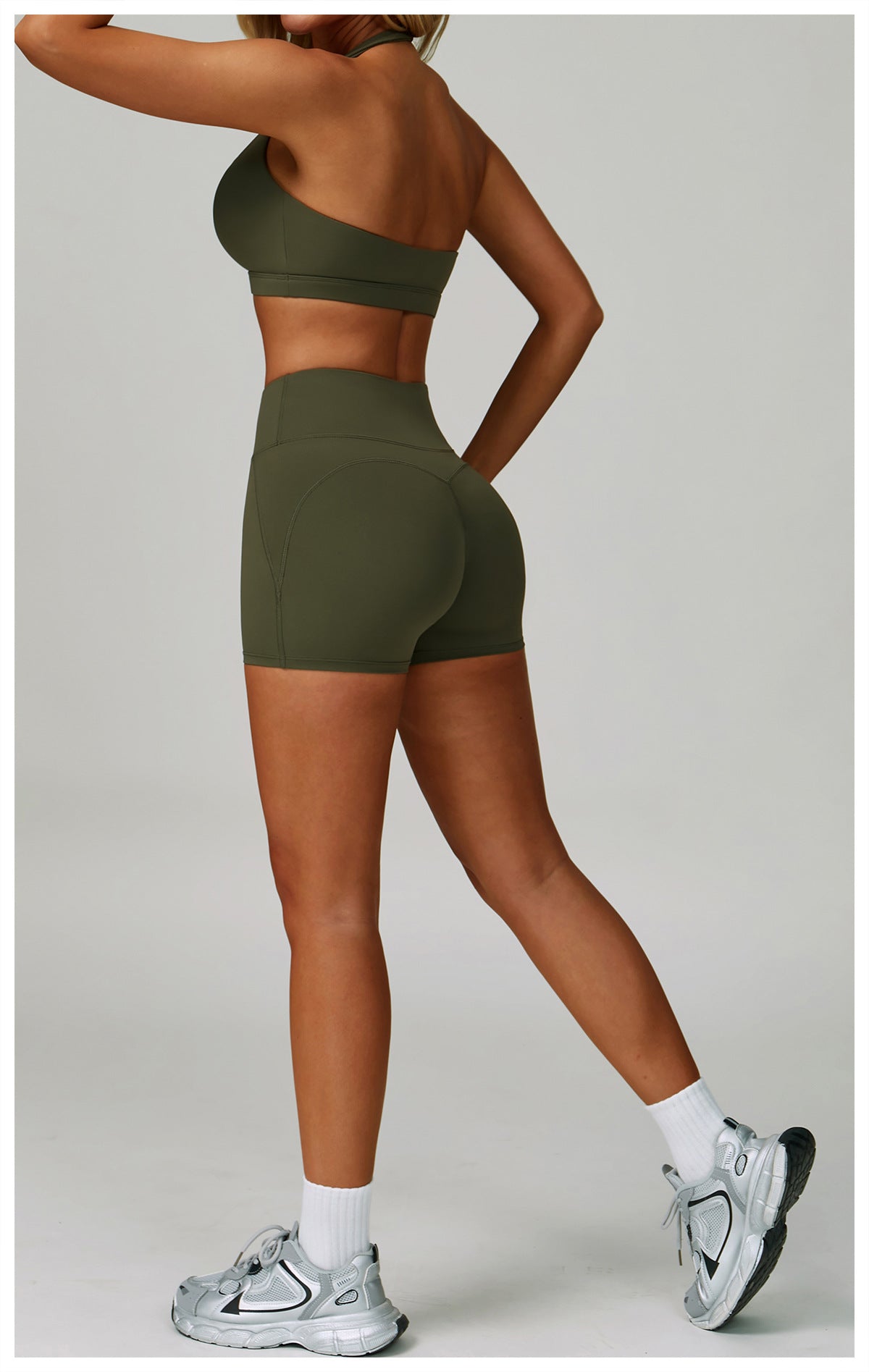 Cloud Sense High Waist Yoga Shorts Quick Dry Hip Raise Belly Wrap Shorts Outdoor Running Sports Fitness Shorts - Iyanka