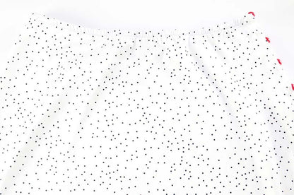 Elegant High Grade Polka Dot Satin Fishtail Skirt Skirt V neck Short Top Sexy Two Piece Sets - Iyanka