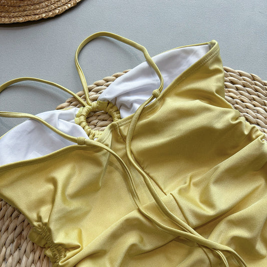 One Piece Swimsuit Women Sexy Bikini Ladies Hollow Out Cutout Swimwear Bikini - Iyanka