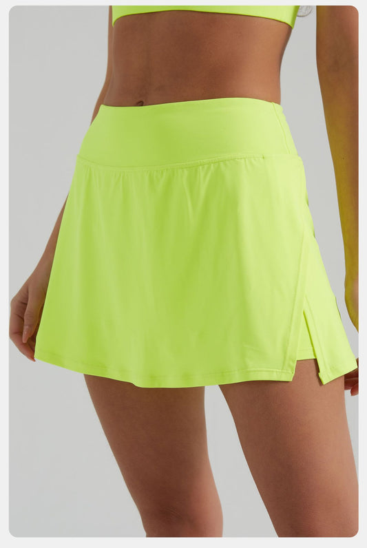 Sports Two Piece Sets Women Yoga Clothes Sports Vest Breathable Slim Fit Anti Exposure High Waist Slimming Tennis Yoga Skirts Women - Iyanka