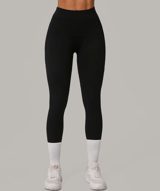 Autumn Sand High Waist Hip Lift Brushed Yoga Pants Running Quick Drying Fitness Pants Waist Slimming Hip Tight Sports Pants - Iyanka
