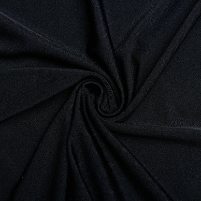 Half High Collar Long Sleeves Stitching Dress Women Sexy Backless Pleated Dress Winter - Iyanka
