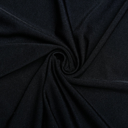 Half High Collar Long Sleeves Stitching Dress Women Sexy Backless Pleated Dress Winter - Iyanka
