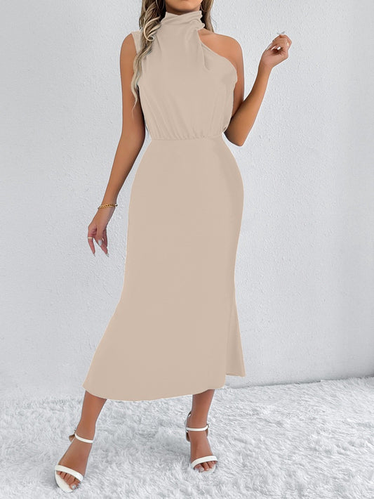 Women Clothing Summer Satin Dress Women High Grade Satin Maxi Dress - Iyanka