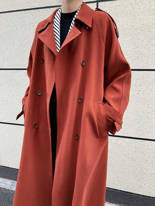 Main Promotion Autumn Draping British Loose Mid-Length over the Knee Trench Coat Female - Iyanka