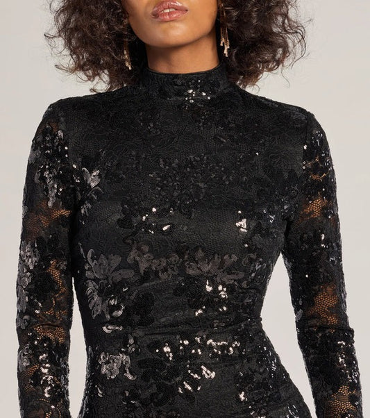 Women Clothing Long Sleeve Sequin Dress All Match Dress - Iyanka