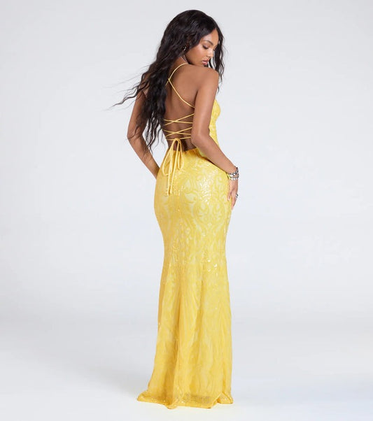 Women Clothing Party Sequin V neck Sexy Dress - Iyanka