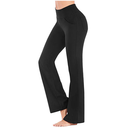 Wide Leg Pants High Waist Casual Girls Yoga Pants Plus Size - Iyanka