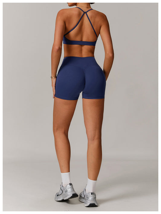 High Waist Hip Lift Yoga Shorts Outer Wear Tight Belly Trimming Slimming Running Exercise Shorts Women - Iyanka