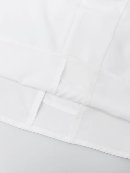 Summer Clothes Women Sexy V neck Strap Dress Long Women Clothing Fitted Waist Backless White Dress - Iyanka