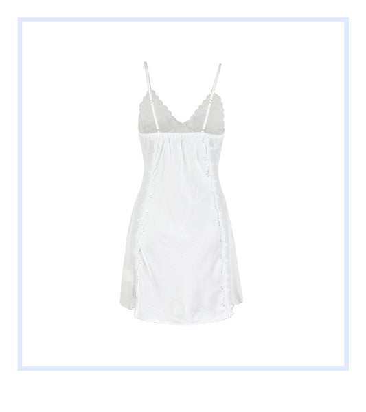Artificial Silk Sexy Wind Ice Feeling Comfortable Slip Nightdress Summer Beautiful Princess Sexy Private Pajamas Temptation - Iyanka