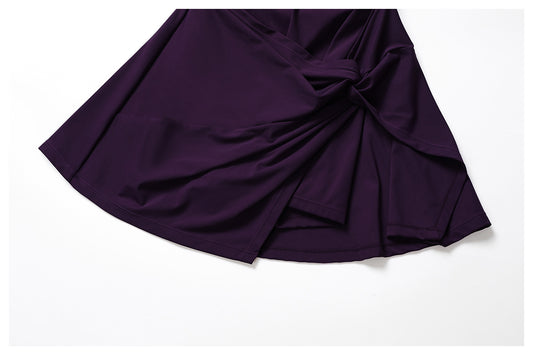 Sustainable Recycled Dress Anti Exposure Kink Design Cross Hollow Out Cutout out Beauty Back Tennis - Iyanka