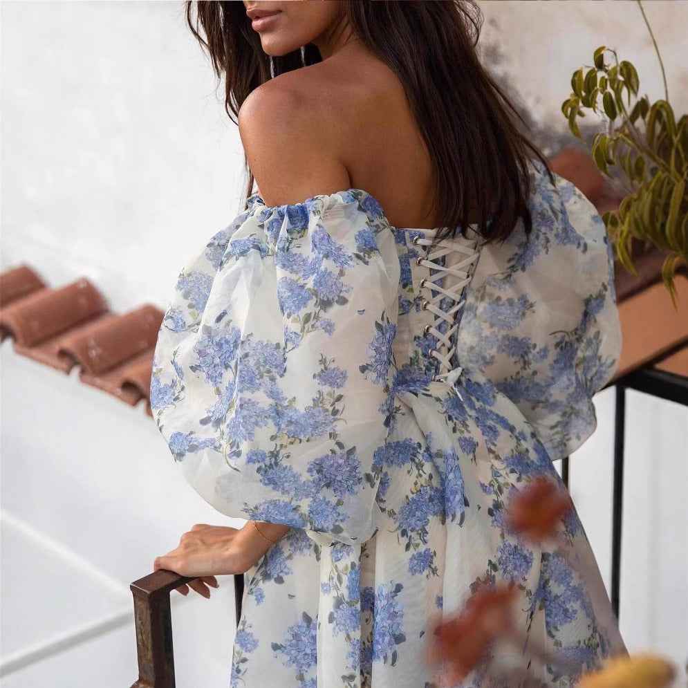 Elegant Evening Dress - Tube Top Long Evening Dress with High End Split and Suspenders