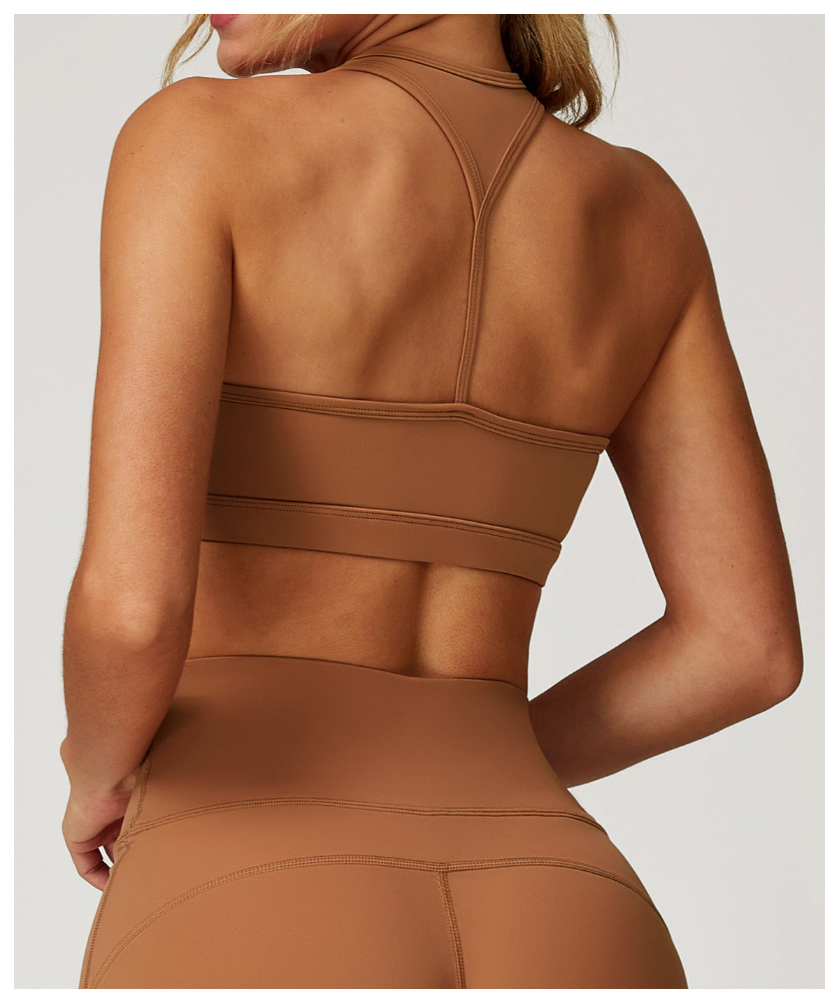 Nude Feel Beauty Back Yoga Bra Quick Drying Sports Underwear Running Shock Absorption Workout Bra - Iyanka