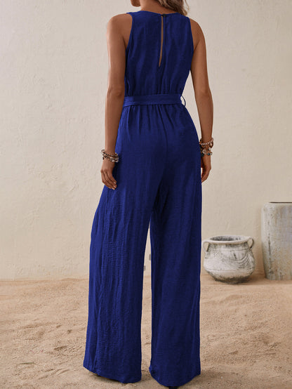 Sleeveless Jumpsuit Arrival High Waist with Straps Sleeveless Jumpsuit Casual - Iyanka
