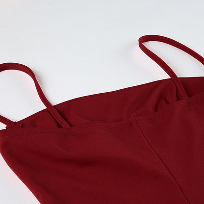 Spring Summer Arrival Christmas Year Sexy Spaghetti Straps Corset Plush Sheath Dress Short Women