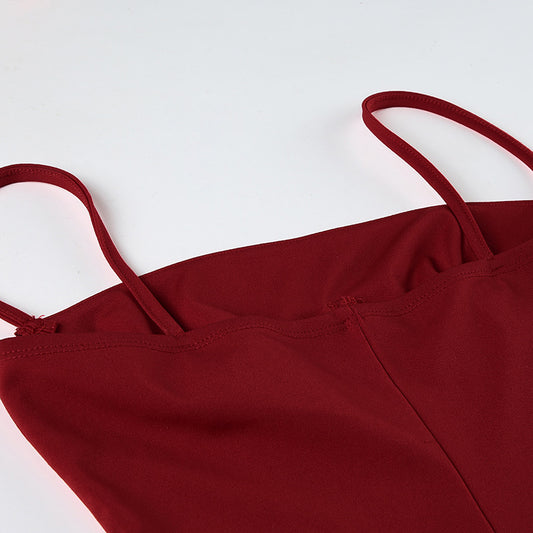 Spring Summer Arrival Christmas Year Sexy Spaghetti Straps Corset Plush Sheath Dress Short Women
