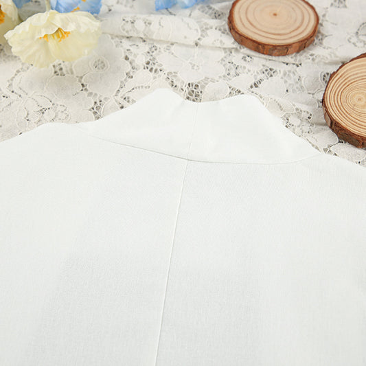 Summer Apricot Cotton Loose Cardigan Lace Up Long Sleeve Nightgown Casual Comfortable Bathrobe Women Homewear - Iyanka