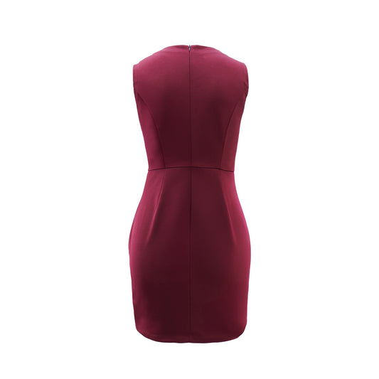 Women Solid Color Casual Slim A line Short Dress