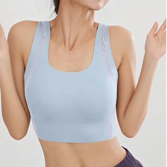 Workout Exercise Underwear One Piece Fit Liquid Glue High Strength Shockproof Running Yoga Bra Workout Clothes - Iyanka