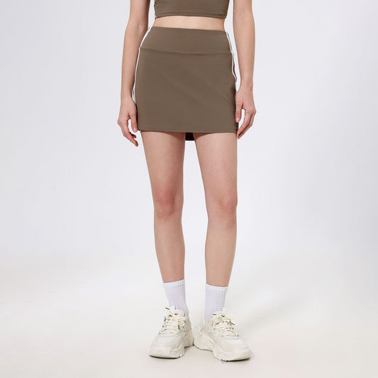 Contrast Color High Waist Running Sports Short Skirt Women Faux Two Piece Anti Exposure Badminton Tennis Skirt Fitness Pants Yoga Skirt - Iyanka