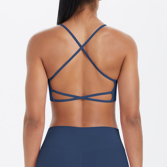 Underwear Push up Cross Sexy Beauty Back Strap Yoga Bra Running Workout Vest Sports - Iyanka